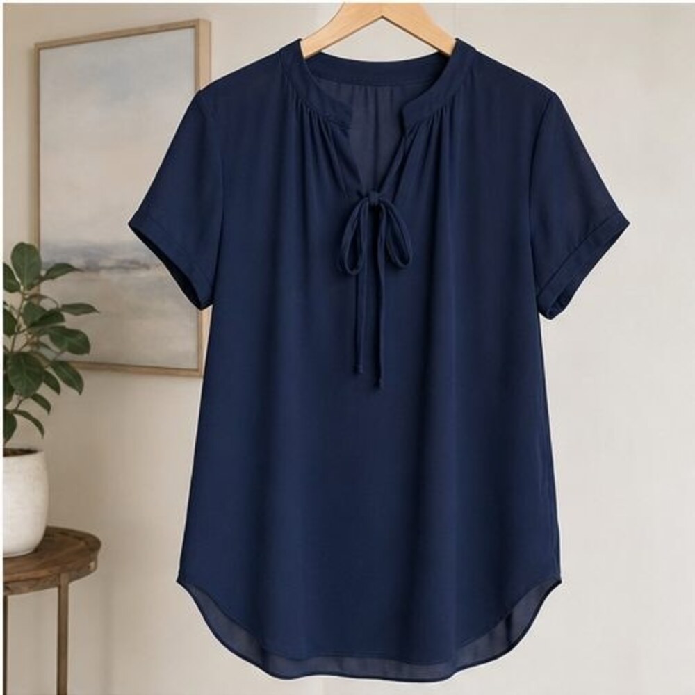 Navy Tunic Blouse